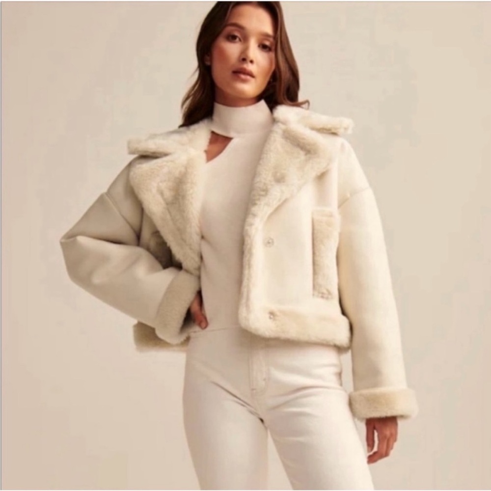 A & F Vegan Leather Jacket